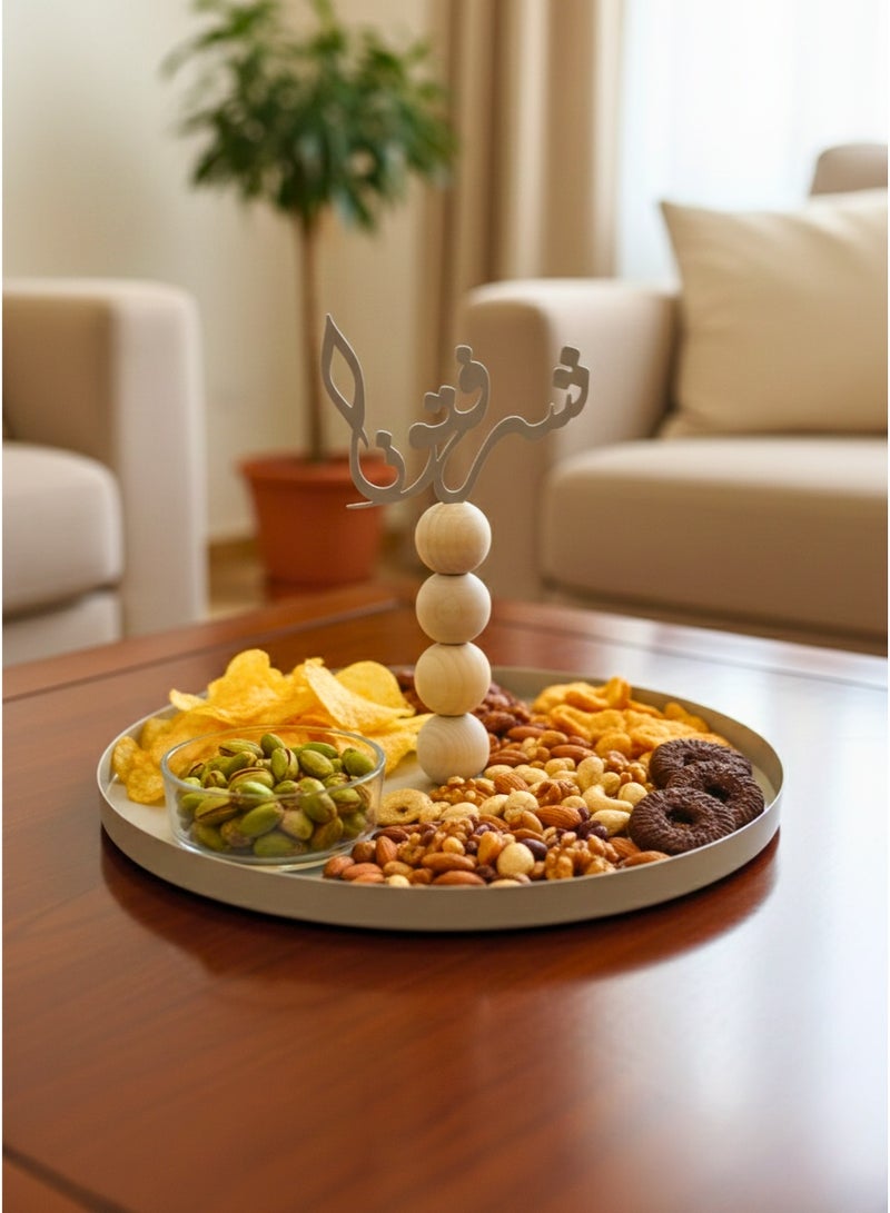صينية تقديم دوّارة بديكورBH-617 - Image 1